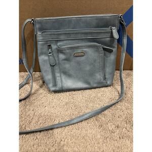 MultiSac Summerville Blue East West Crossbody Bag Adjustable Purse Handbag